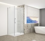 GELCO - TRINITY CHROM čtvercový kout 800x800 pravý, matné sklo, GT5680-80MR-CH GT5680-80MR-CH