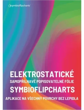 SYMBIO Elektrostatická flipchart fólie zelená / Flipchart fólie / 500x700 mm / 25 ks (SYFP500700V25)