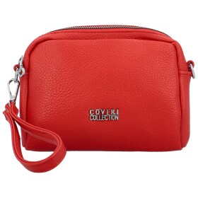 Stylová dámská mini koženková crossbody kabelka Fehmi, červená