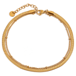 ELENYS Dualis – pozlacený náramek 18K žluté zlato Délka náramku: 21+3 cm / max. 24 cm