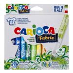 Carioca textilní fixy maxi hrot sada 12 ks