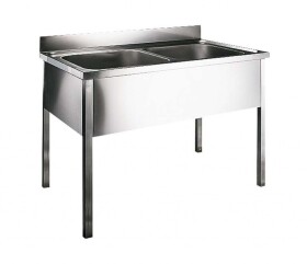 SANELA - Nerezové dřezy Nerezový dřez 1200x700x850 mm, na podstavných nohách SLUN 16