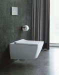 DURAVIT - Viu Závěsné WC, Rimless, WonderGliss, bílá 25110900001