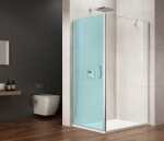 GELCO - LORO Boční stěna 900 čiré sklo, GN3590 GN3590