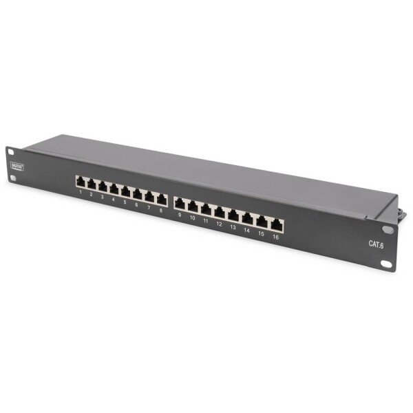 Digitus DN-91616S-B 16 portů síťový patch panel 483 mm (19) CAT 6 1 U osazený