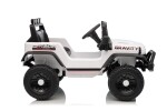 Mamido Elektrické autíčko Speed Offroad bílé | 4x45W | EVA kola | 12V 7Ah | EKO kůže