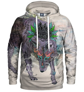 Aloha From Deer Journeying Spirit Wolf Hoodie H-K AFD449 Purple