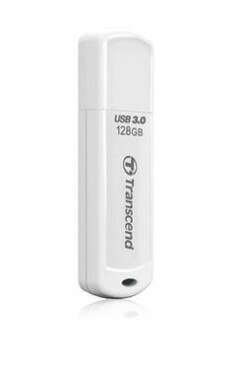 Transcend JetFlash 730 128GB bílá / Flash Disk / USB 3.1 Gen 1 (TS128GJF730)