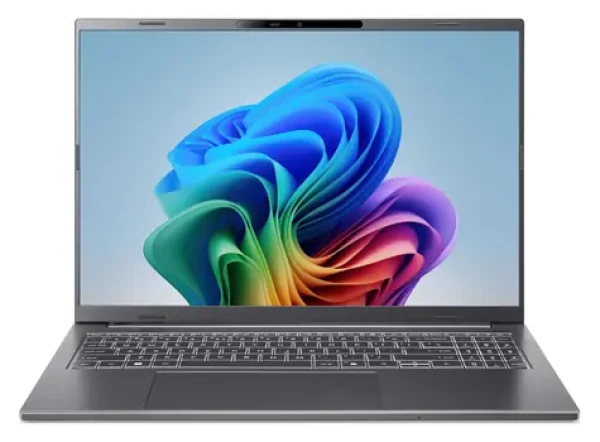Acer Aspire 16 A16-11M-X18U šedá / Notebook / 16" WUXGA IPS 120Hz / Snapdragon X X1-26-100 / 16GB / 512GB SSD / W11H (NX.JLNEC.007)