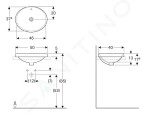 GEBERIT - VariForm Umyvadlo zápustné 500x400 mm, s přepadem, bílá 500.708.01.2