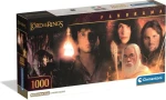 CLEMENTONI Panoramatické puzzle Pán prstenů: Hrdinové Středozemě