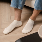 Nohy Steven art.198 100% bavlna Semi-frotte 35-46 přírodní 41-43