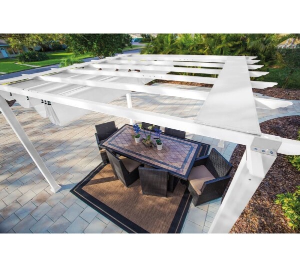 Paragon Outdoor Florenz hliníková pergola 350x505x236 cm bílá