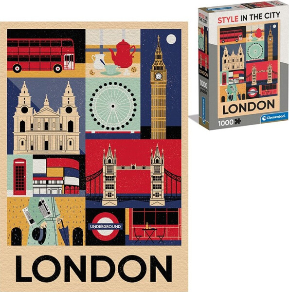 Puzzle Style in the City: Londýn 1000 dílků - Clementoni