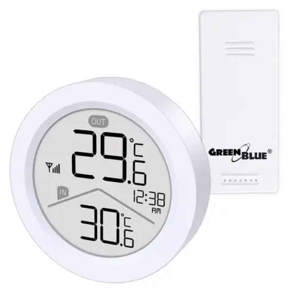 Meteostanice GB162 / Bezdrátová meteostanice / teplota vnitřní a venkovní / hodiny / dosah 60 m (GB162)