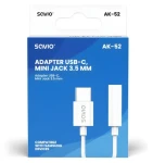 Adaptér USB-C - Jack 3,5 mm AK-52 / Audio adaptér / Pro Samsung (SAVIO AK-52)