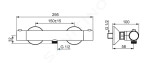 HANSA - Unita Termostatická sprchová baterie, chrom 58130101