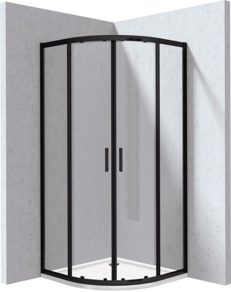 DEANTE - Funkia Evo čtvrtkruh sprchový kout s vaničkou, 90x90 cm KYPPN099P