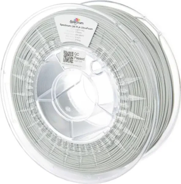 Spectrum LW-PLA UltraFoam světle šedá / Tiskový filament / 1.75 mm / 0.75 kg (81002)
