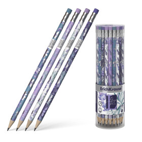 ErichKrause tužka HB trojhranná s gumou Lavender
