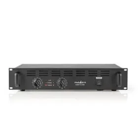 Nedis PA Zesilovač černá / RMS na výstupu: 2x 100 W @ 8 Ohm / 2x 150 W @ 4 Ohm / 2 Kanály / 2U (AAMP16120BK)