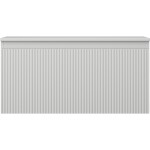 MEXEN/S - Rivel koupelnová skříňka pod umyvadlo 100 cm s deskou, 1 šuplík, reliéf , šedá mat 91A20-10047-1-BFC62