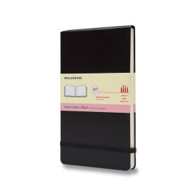 Skicář Moleskine Watercolour Album - tvrdé desky - L, černý