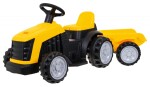Mamido Dětský elektrický traktor s přívěsem žlutý