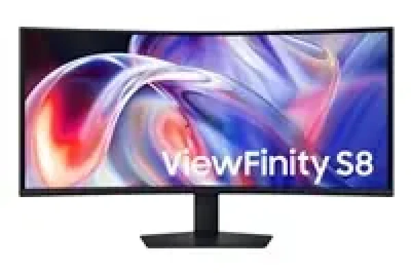 40" Samsung ViewFinity S8 černá / Monitor / VA Curved / 5120 x 2160 / 21:9 / 144Hz / Thunderbolt 5 / KVM (LS40H850TAUXEN)