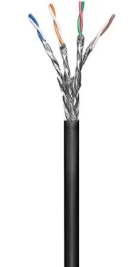 MicroConnect CAT6 S/FTP STRANDED OUTDOOR 100m černá / PE (KAB028-100)