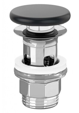 VILLEROY & BOCH - Příslušenství Odtoková souprava Push-Open, Pure Black 8L0334R7