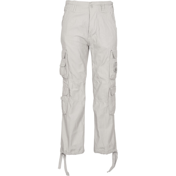 Brandit Kalhoty Pure Vintage Trouser bílé oprané 4XL