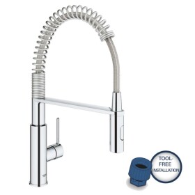 GROHE - Get Dřezová baterie s flexibilním ramenem a sprškou, chrom 30361000