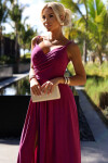 Dámské šaty 299-19 CHIARA - NUMOCO fuchsiová XXL