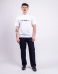 Tričko Carhartt WIP S/S Script T-Shirt White/Black