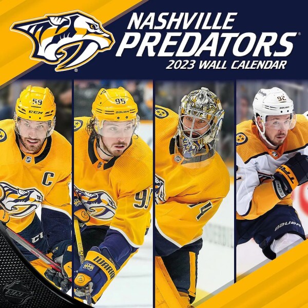 JF Turner Kalendář Nashville Predators 2023 Wall Calendar