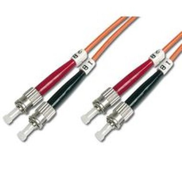 DIGITUS Fiber Optic Patch Cord, ST to STMultimode 50/125 µ, Duplex Length 10m (4016032248095)