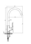 INVENA - Dřezová baterie NERI černá BZ-01-004-L