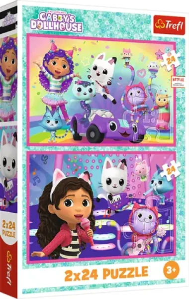TREFL Puzzle Gábinin kouzelný domek: Zábava s Gábi