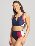 Balconnet Crop Top Bikini navy model 18356258 - Swimwear velikost: 85FF