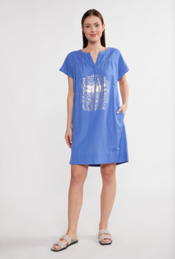 Monnari Mini šaty Dámské šaty se vzorem Multi Blue