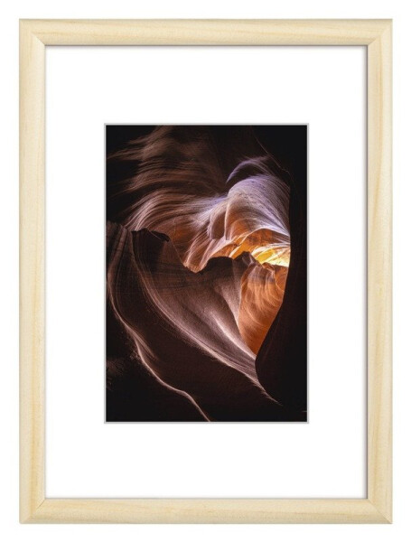 Rámeček dřevěný Phoenix, přírodní, 15x21cm