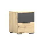 Noční stolek Werona 22 Barva korpusu: Dub - Artisan, Rozměry: 40 cm, Dveře: Dub-Artisan