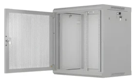 Lanberg WF01-6412-23S šedá / Nástěnný rozvaděč / 19" / 12U / 600x450 mm / perforované dveře / flat pack (WF01-6412-23S)