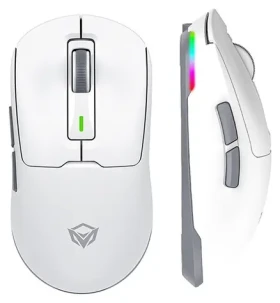 Meetion GW24 bílá / Herní myš / optická / 8000 DPI / Tri-Mode / RGB (GW24)