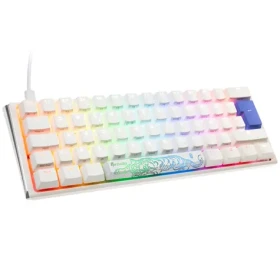 Ducky One 3 Classic Mini Cherry MX-Clear bílá / herní klávesnice / podsvícená / mechanická / drátová USB-C / DE (DKON2161ST-WDEPDPWWWSC1)