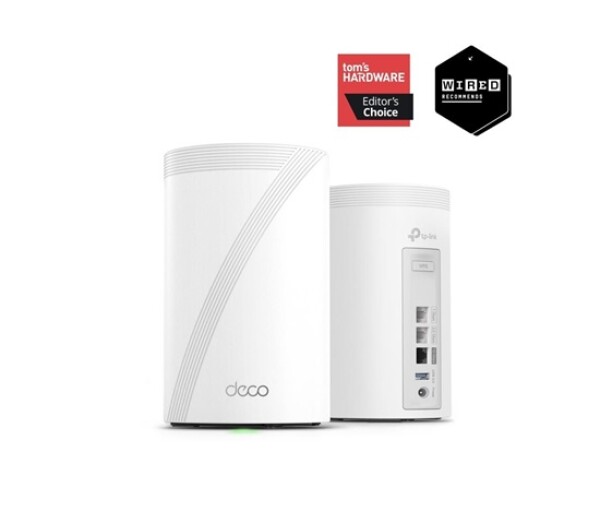 TP-Link Deco BE68(2-pack) WiFi7 Mesh(BE14000,2,4GHz/5GHz/6GHz,1x10GbELAN/WAN,1x2,5GbELAN/WAN,1xGbELAN/WAN,1xUSB3.0) EDF_324576