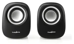 Nedis PC reproduktor 2.0 / Reproduktor / 12 W / USB napájení / 3.5 mm jack (CSPR10020BK)