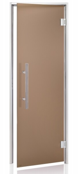 Dveře do parní sauny "A" Premium 8x19 Satin Bronze785x1895 mm CALS819SABRL