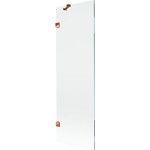 MEXEN/S - Lunar vanová zástěna FIX 60 x 150, transparent, růžové zlato 897-060-000-60-00